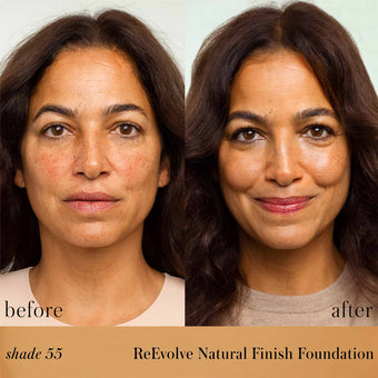 55: Ámbar bronceado para pieles con subtono oliva.