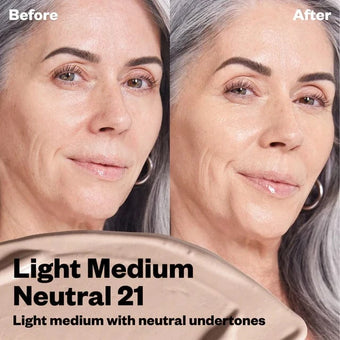 21 – Light Medium Neutral: Claro medio, subtonos neutros.