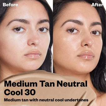 30 – Medium Tan Neutral Cool: Medio bronceado, subtonos neutros fríos.