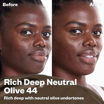 44 – Rich Deep Neutral Olive: Muy profundo, subtonos oliva neutros.
