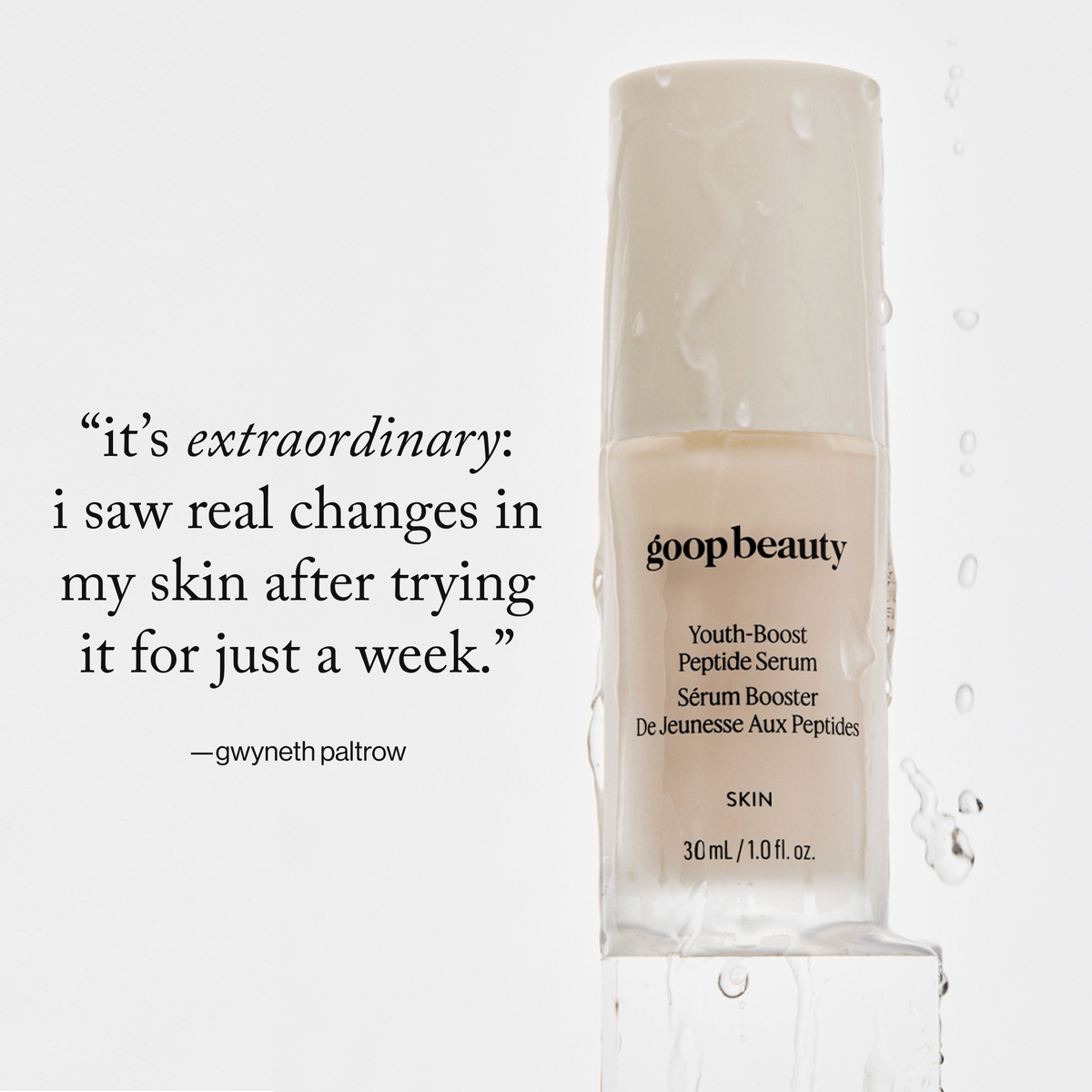 Goop Youth-Boost Peptide Serum Cara Aceite / Serum